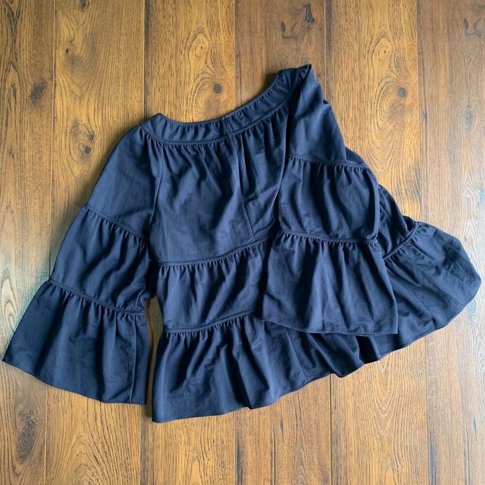 Rebecca Taylor Tiered Pique Top L - Picture 6 of 12